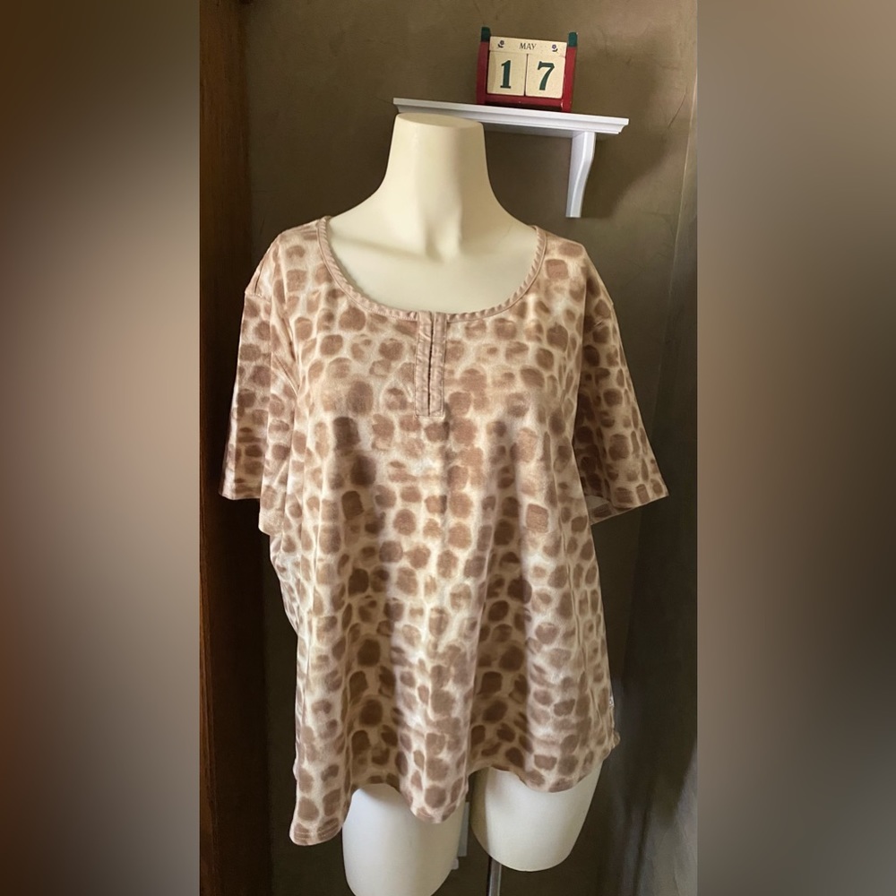 Liz Claiborne spotted casual blouse top Women’s size 3X